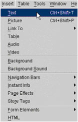 Adding Text to Web Pages